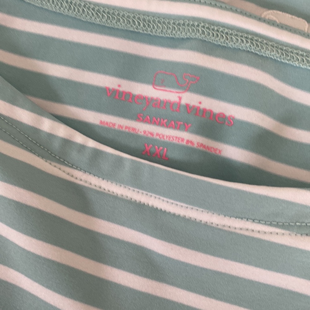 Vineyard Vines Sankaty Performance Boatneck Tee Size XXL